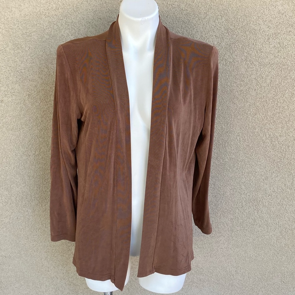 Rare Find Bronze Color Long Sleeves Open Cardigan